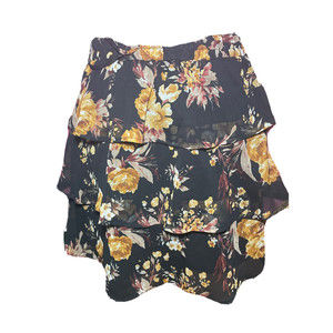 black floral skirt size small long length